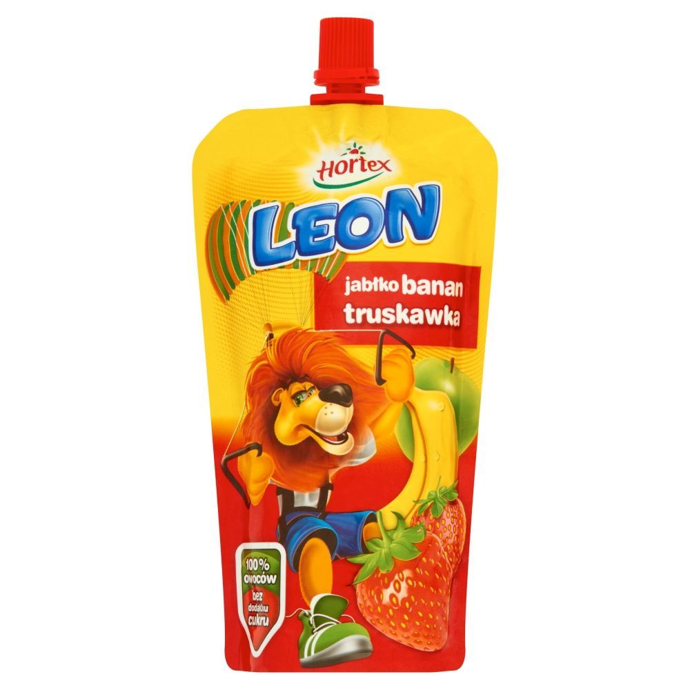 Hortex Leon Jabłko banan truskawka Koktajl owocowy 200 ml