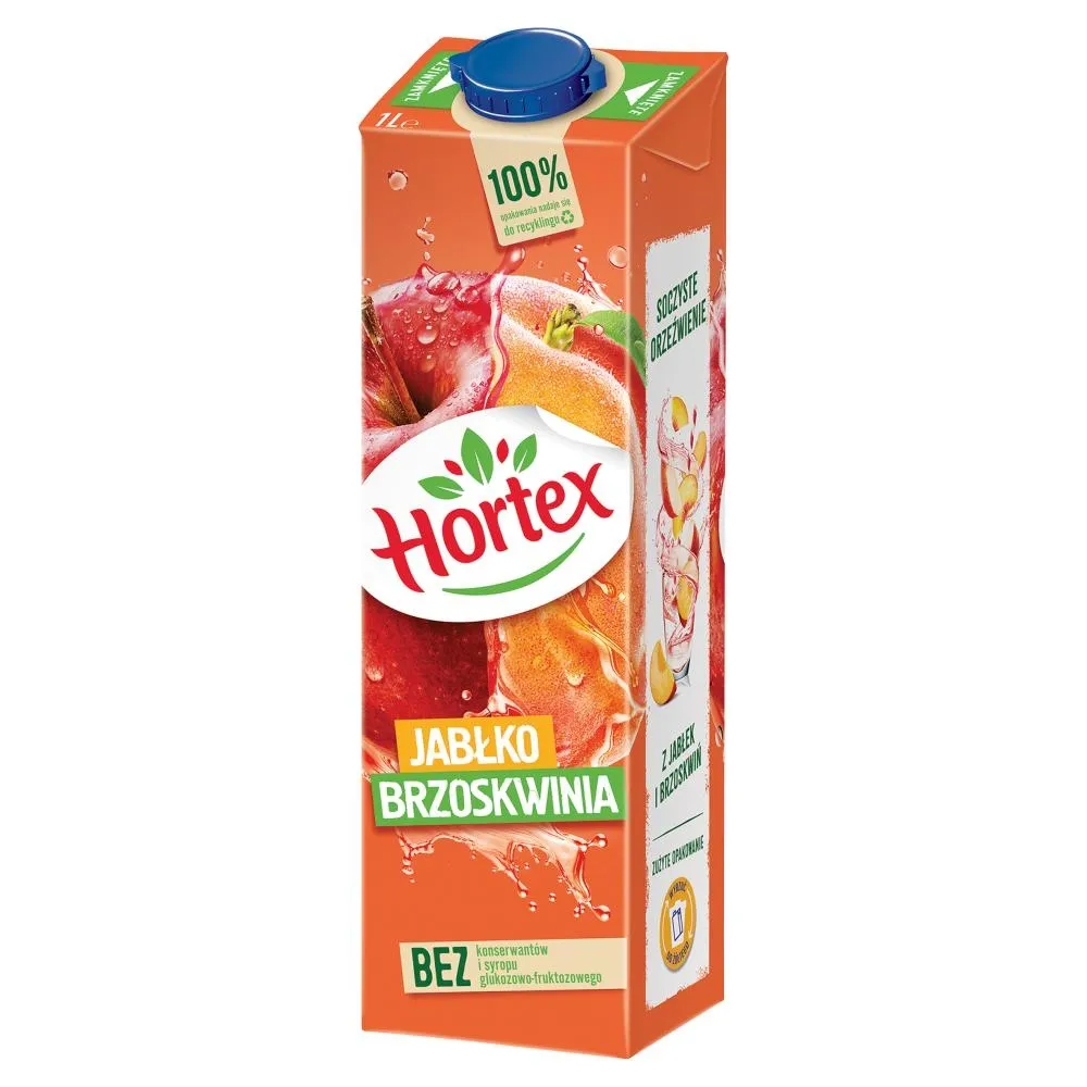 Hortex Napój jabłko brzoskwinia 1 l