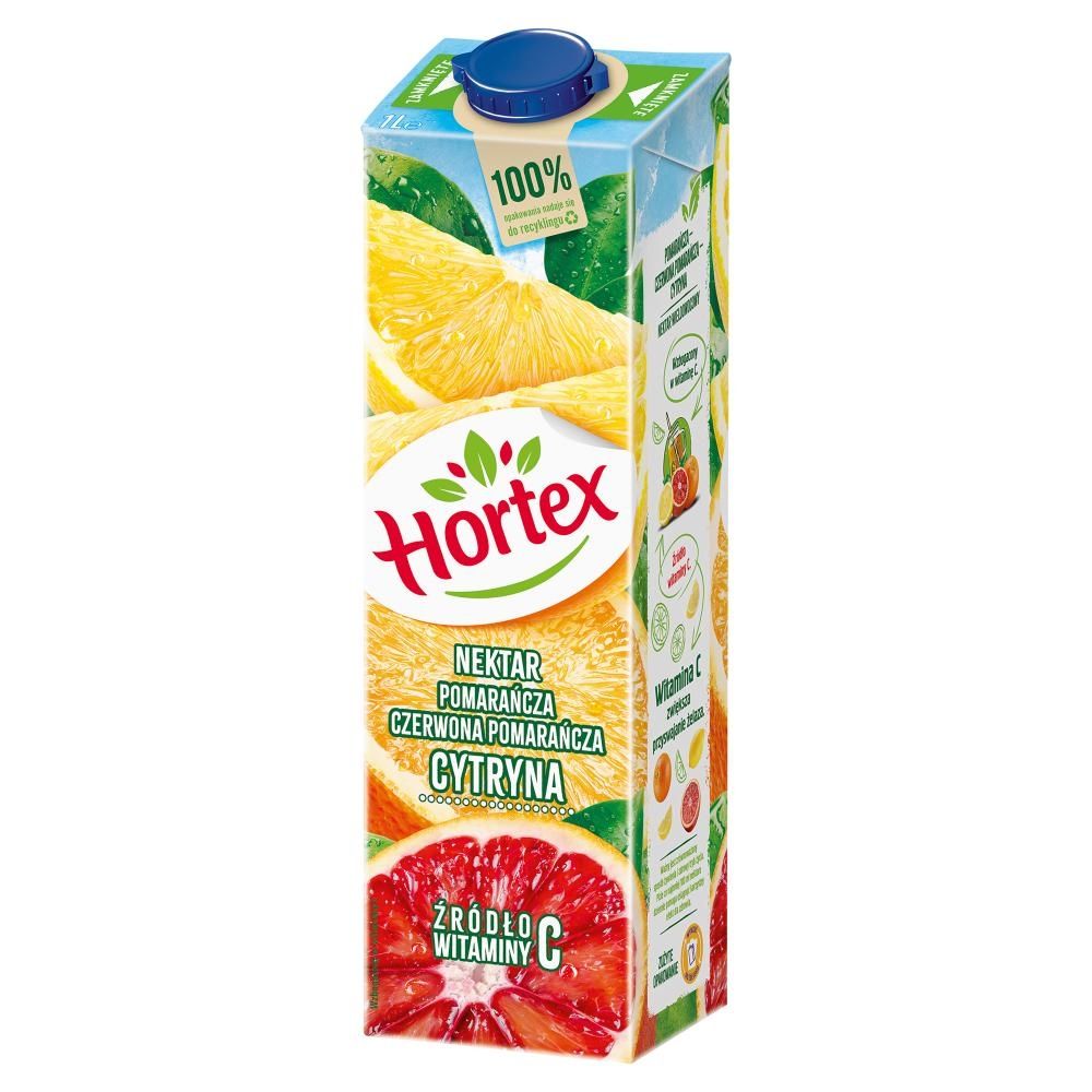 Hortex Nektar pomarańcza czerwona pomarańcza cytryna 1 l