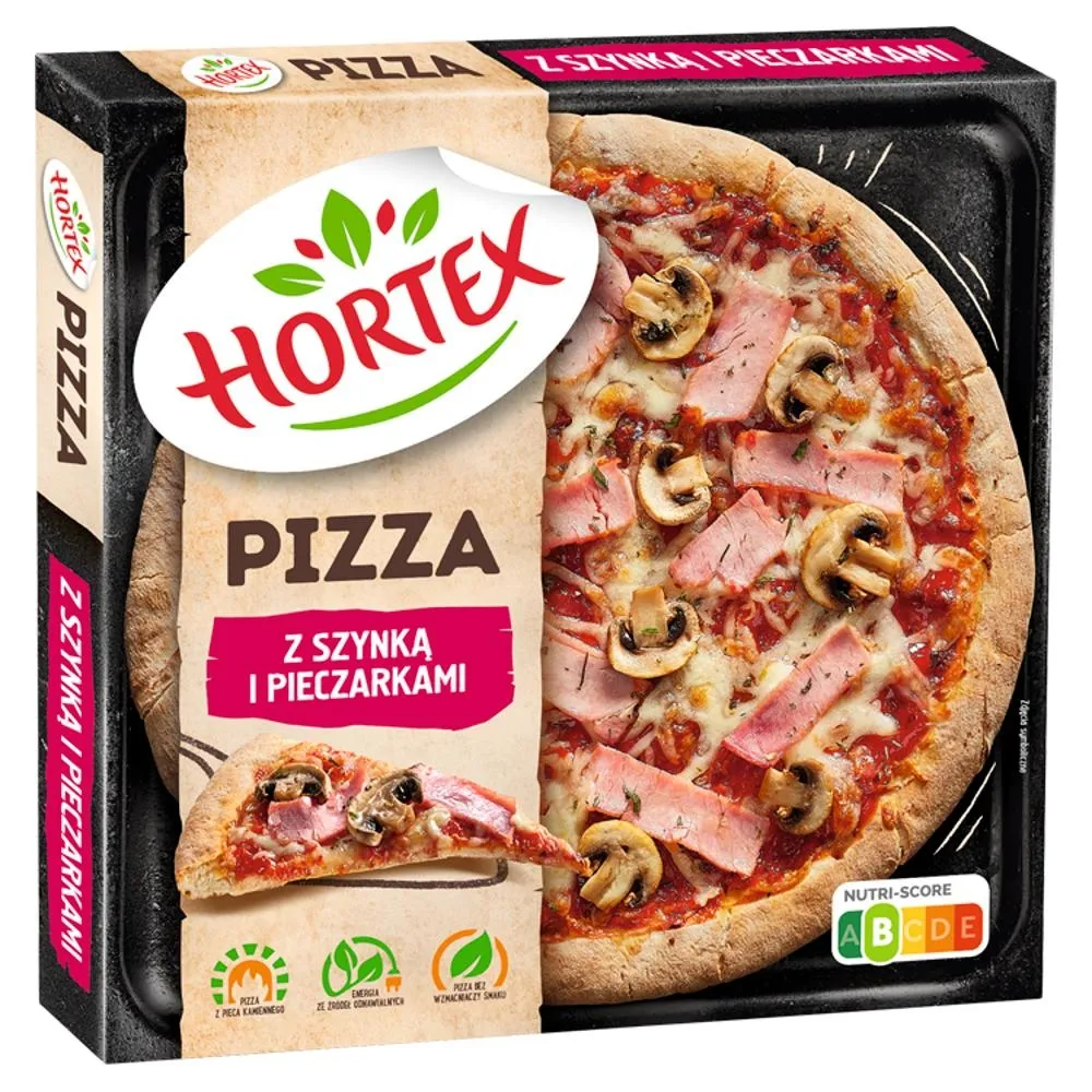 Hortex Pizza z szynką i pieczarkami 345 g