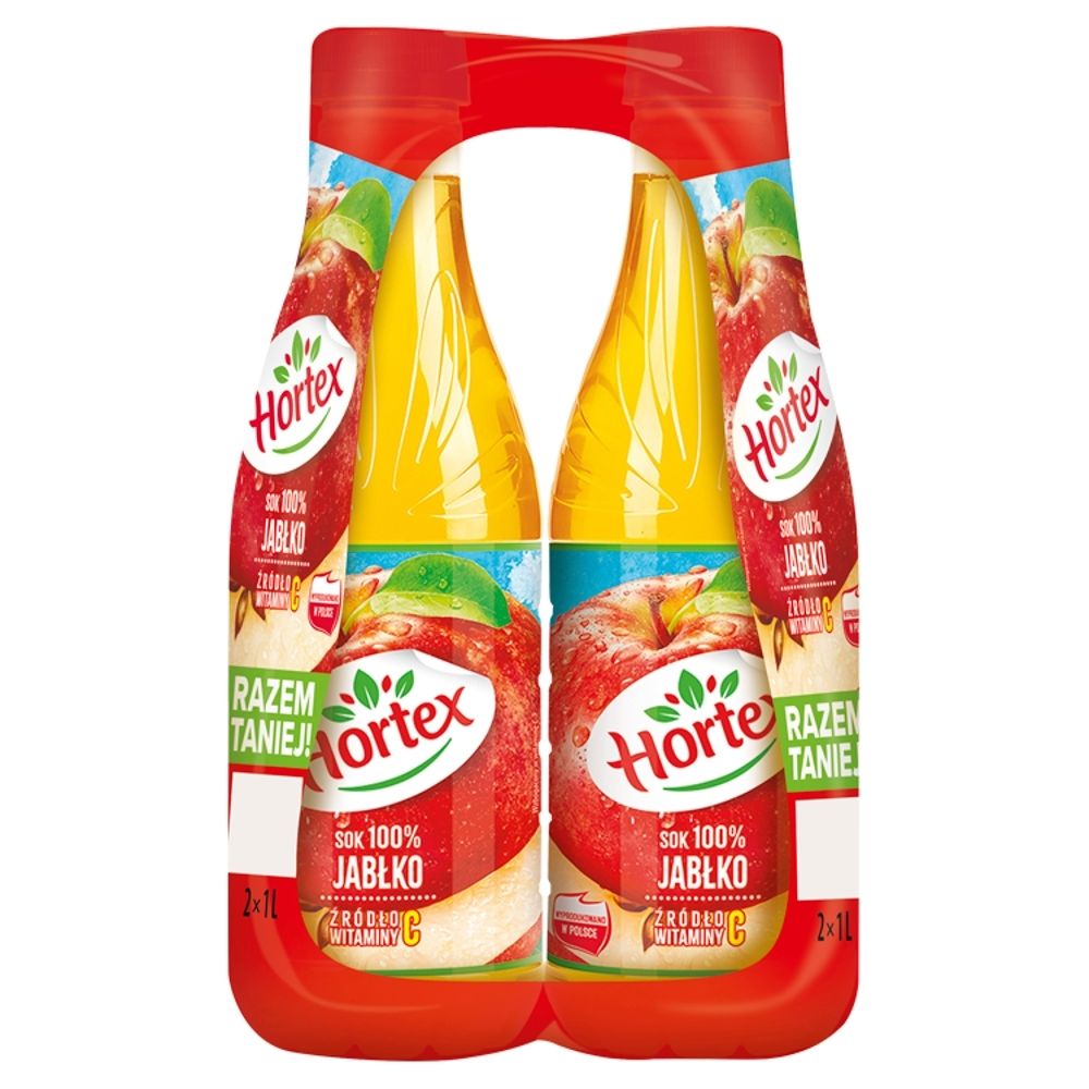 Hortex Sok 100 % jabłko 2 x 1 l