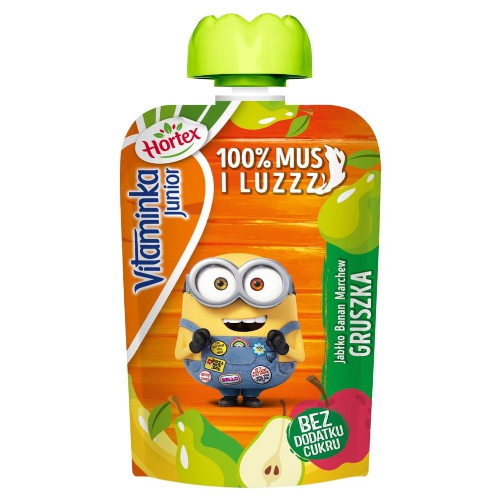 Hortex Vitaminka Junior Mus owocowo-marchwiowy jabłko banan marchew gruszka 100 g