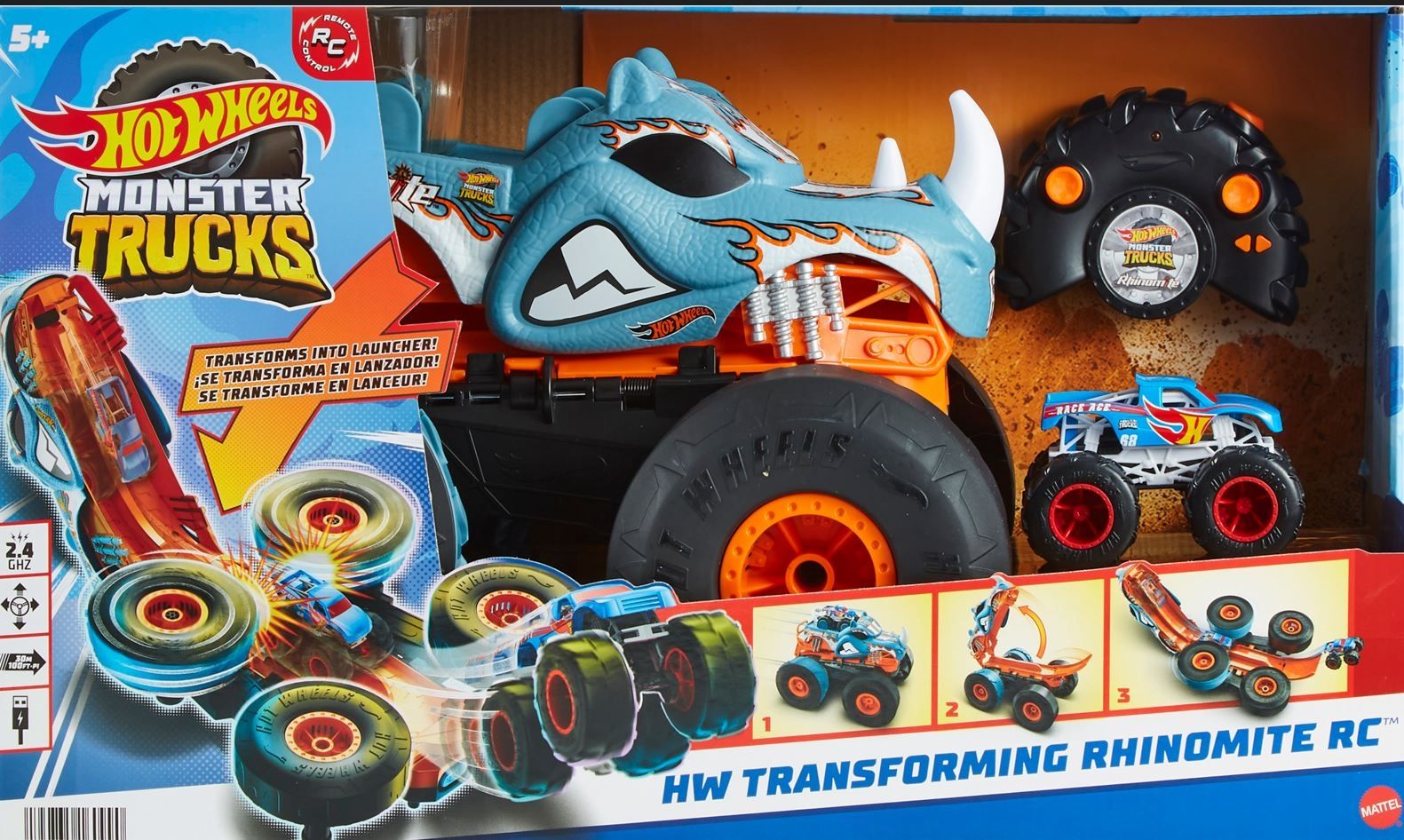 Hot Wheels R/C Rhinomite Pojazd zdalnie sterowany 1:12 HPK27