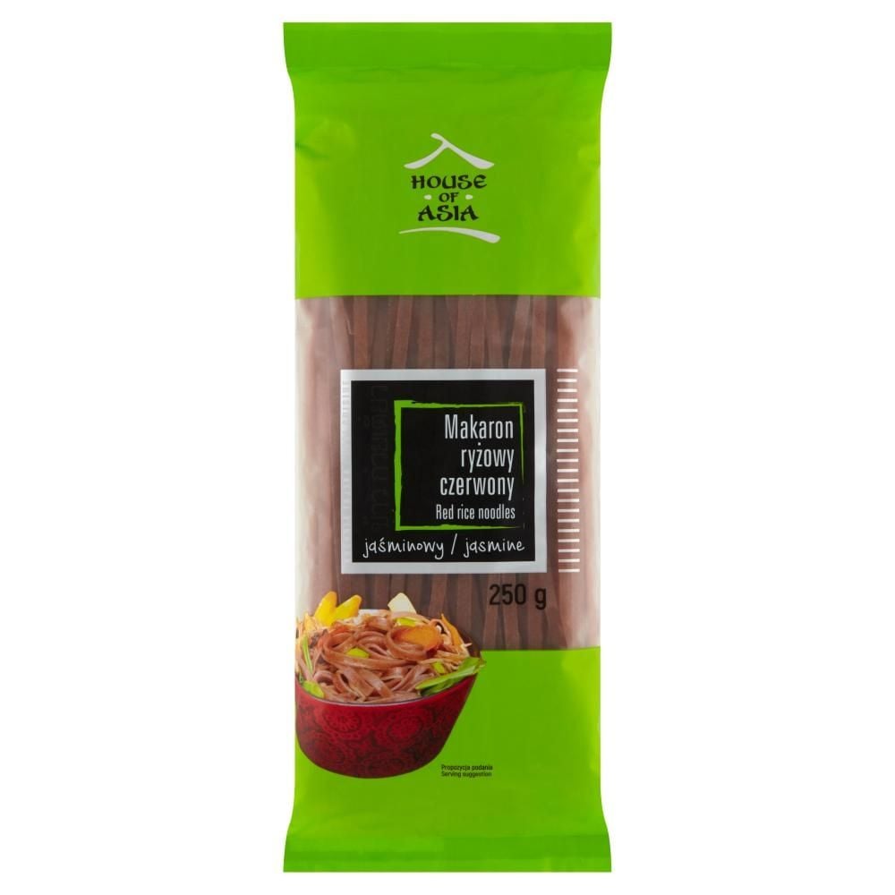 House of Asia Makaron ryżowy czerwony jaśminowy 250 g