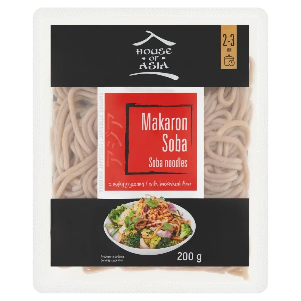 House of Asia Makaron soba z mąką gryczaną 200 g