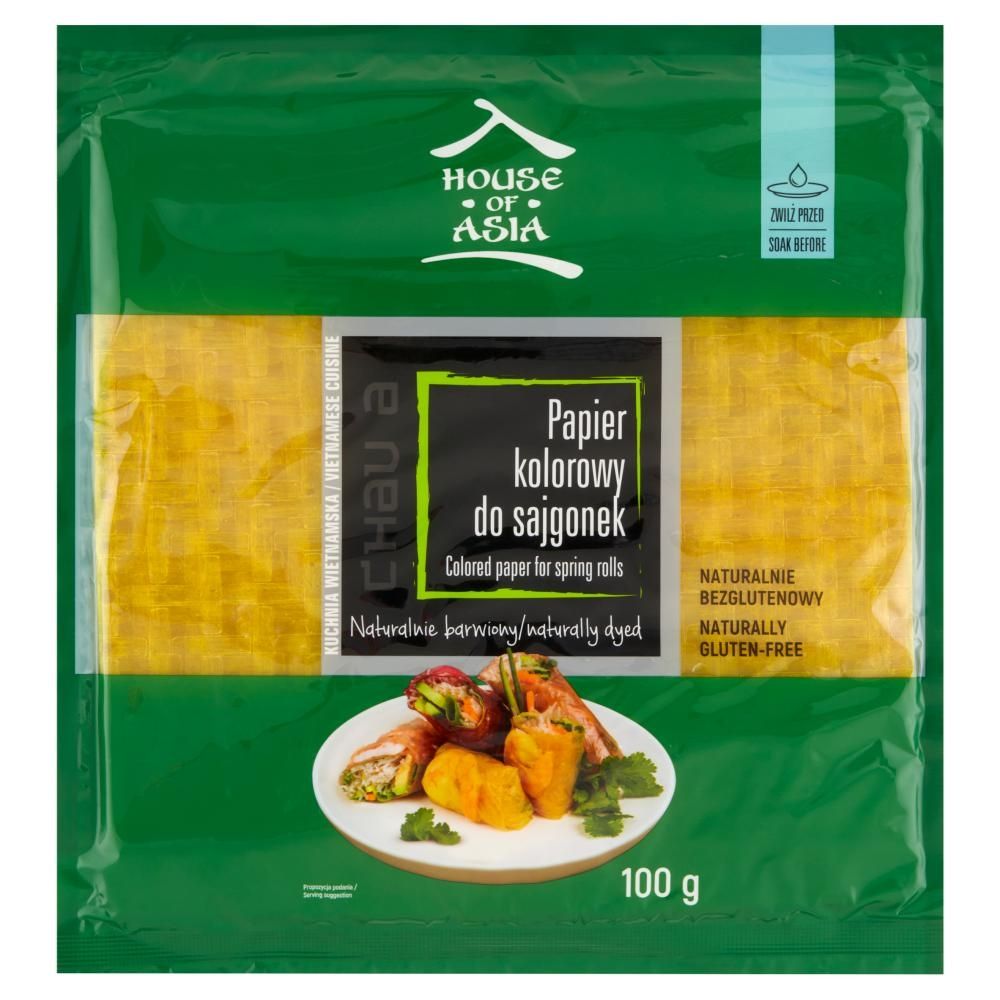 House of Asia Papier kolorowy do sajgonek 100 g