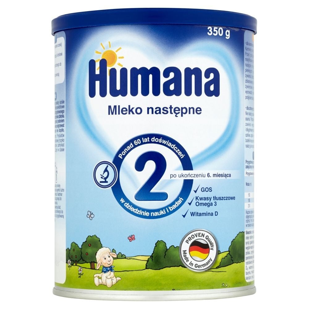 Humana 2 Mleko następne po ukończeniu 6. miesiąca 350 g