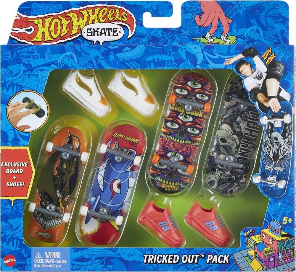 HOT WHEELS Skate Deskorolka + buty 4-pak