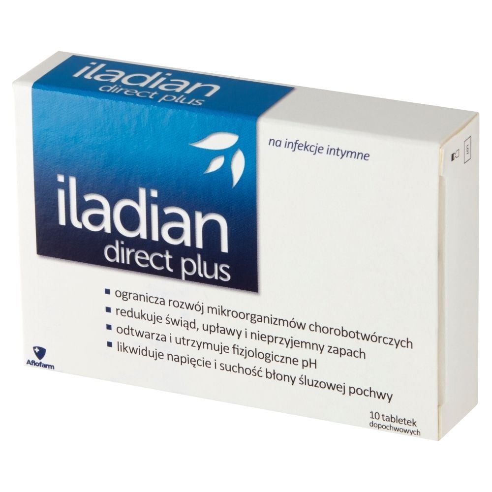 Iladian Direct Plus Tabletki dopochwowe 10 sztuk