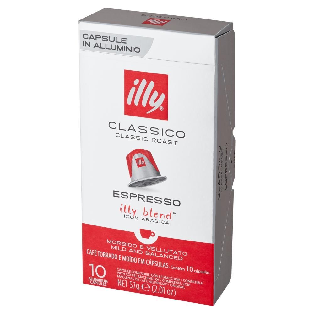 Illy Classico Espresso Kawa mielona w kapsułkach 57 g (10 sztuk)