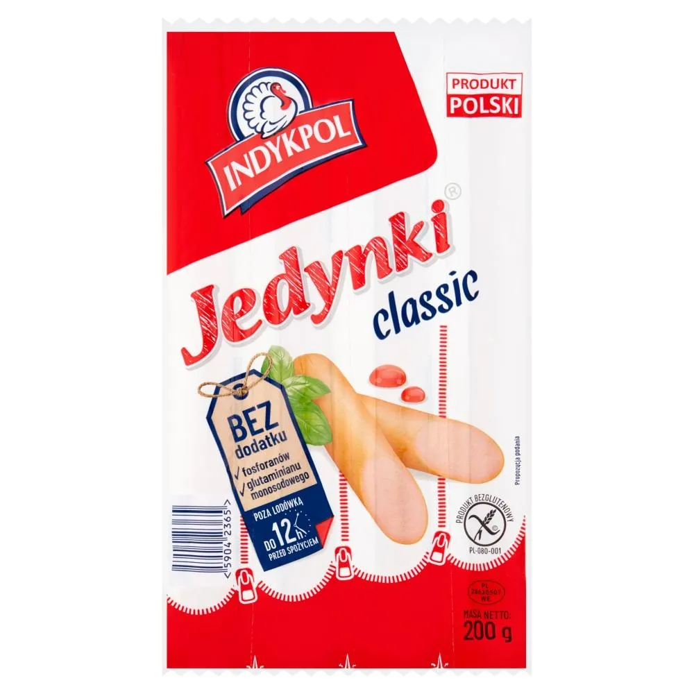 Indykpol Parówki Jedynki classic 200 g