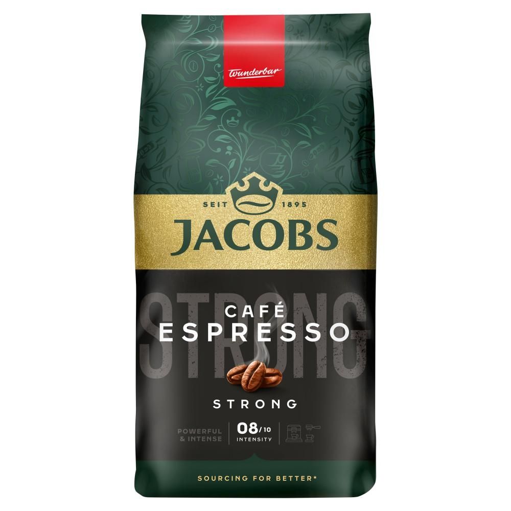 Jacobs Cafè Espresso Strong Kawa ziarnista palona 1000 g