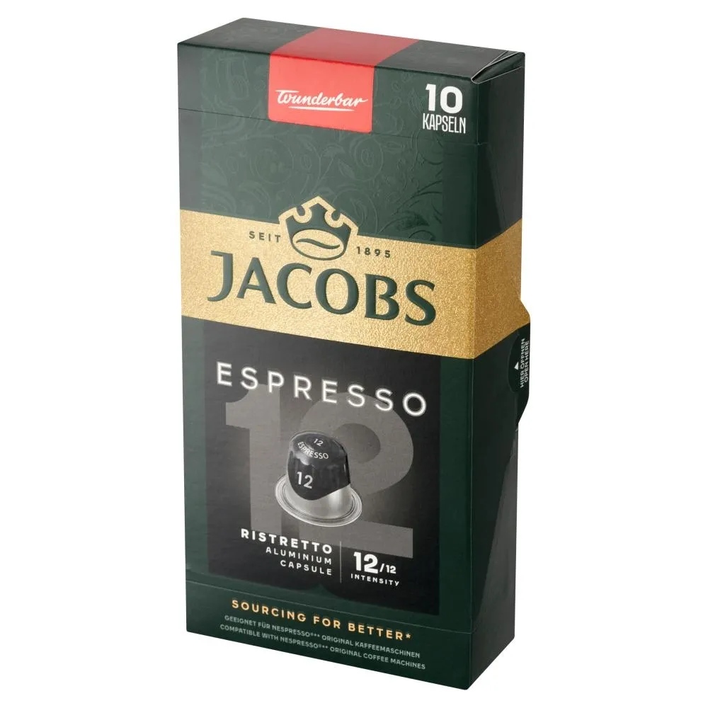 Jacobs Espresso Ristretto Kawa mielona w kapsułkach 52 g (10 sztuk)