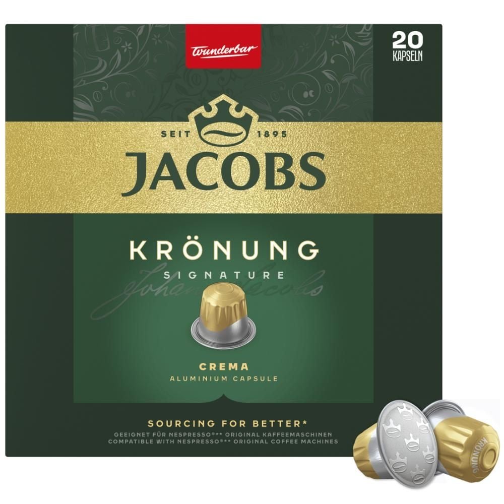 Jacobs Krönung Crema Kawa mielona w kapsułkach 104 g (20 sztuk)