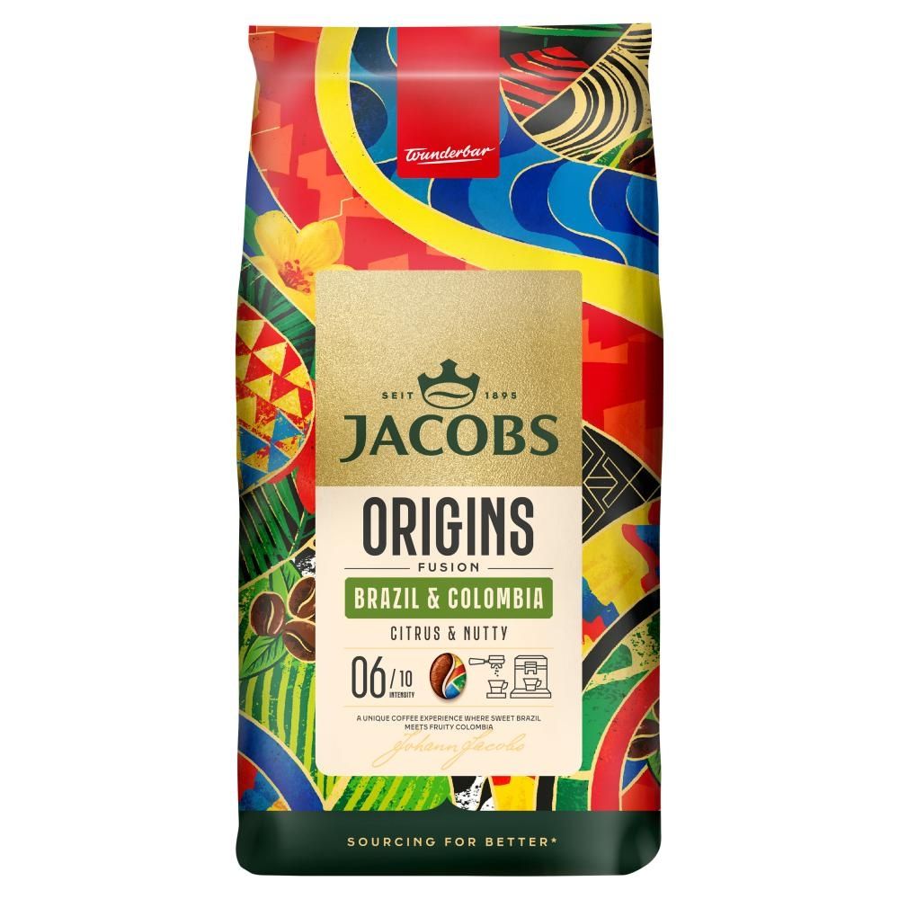 Jacobs Origins Fusion Brazil & Colombia Kawa ziarnista palona 1000 g