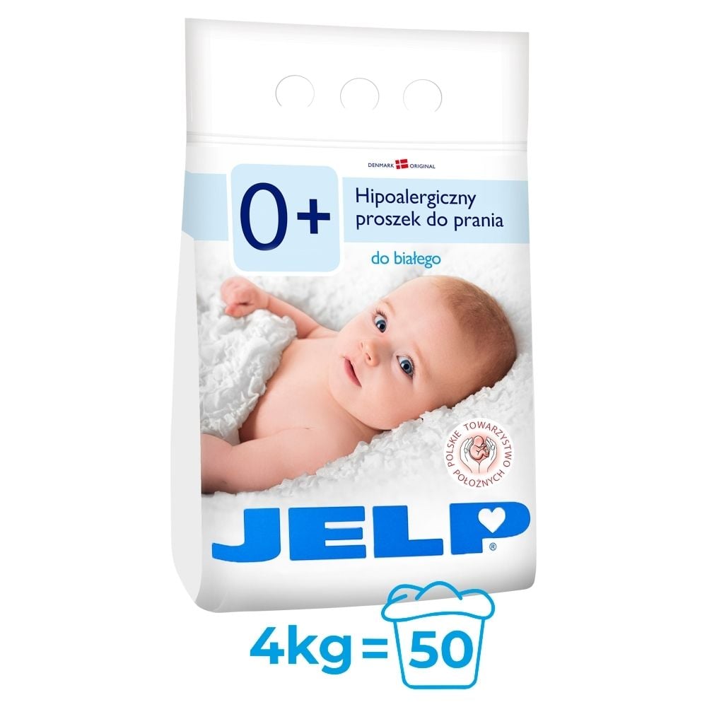 JELP 0+ Hipoalergiczny proszek do prania do białego 4 kg (50 prań)