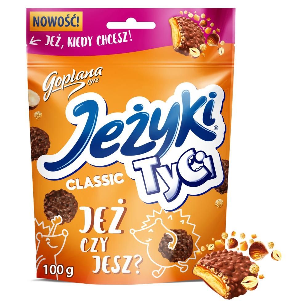 Jeżyki Tyci Classic Herbatniki w czekoladzie mlecznej 100 g