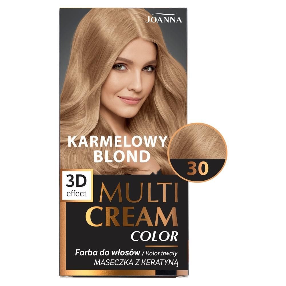 Joanna Multi Cream Color Farba do włosów karmelowy blond 30