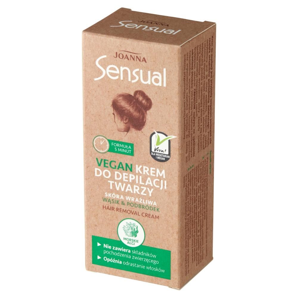 Joanna Sensual Vegan Krem do depilacji twarzy 20 g