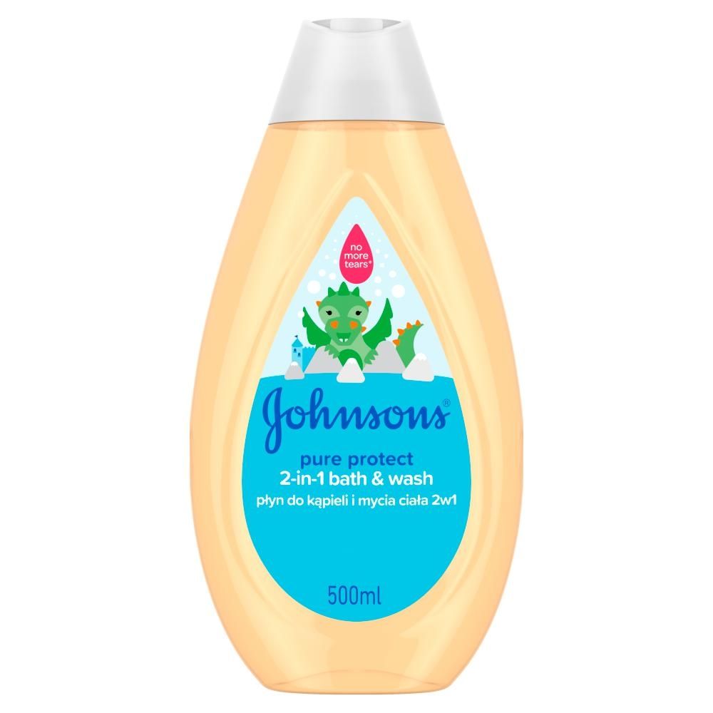 Johnson's Pure Protect Płyn do kąpieli i mycia ciała 2w1 500 ml