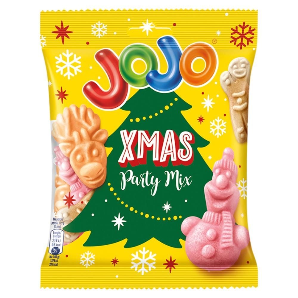 Jojo Xmas Party Mix Żelki o smaku owocowym i przypraw korzennych 150 g