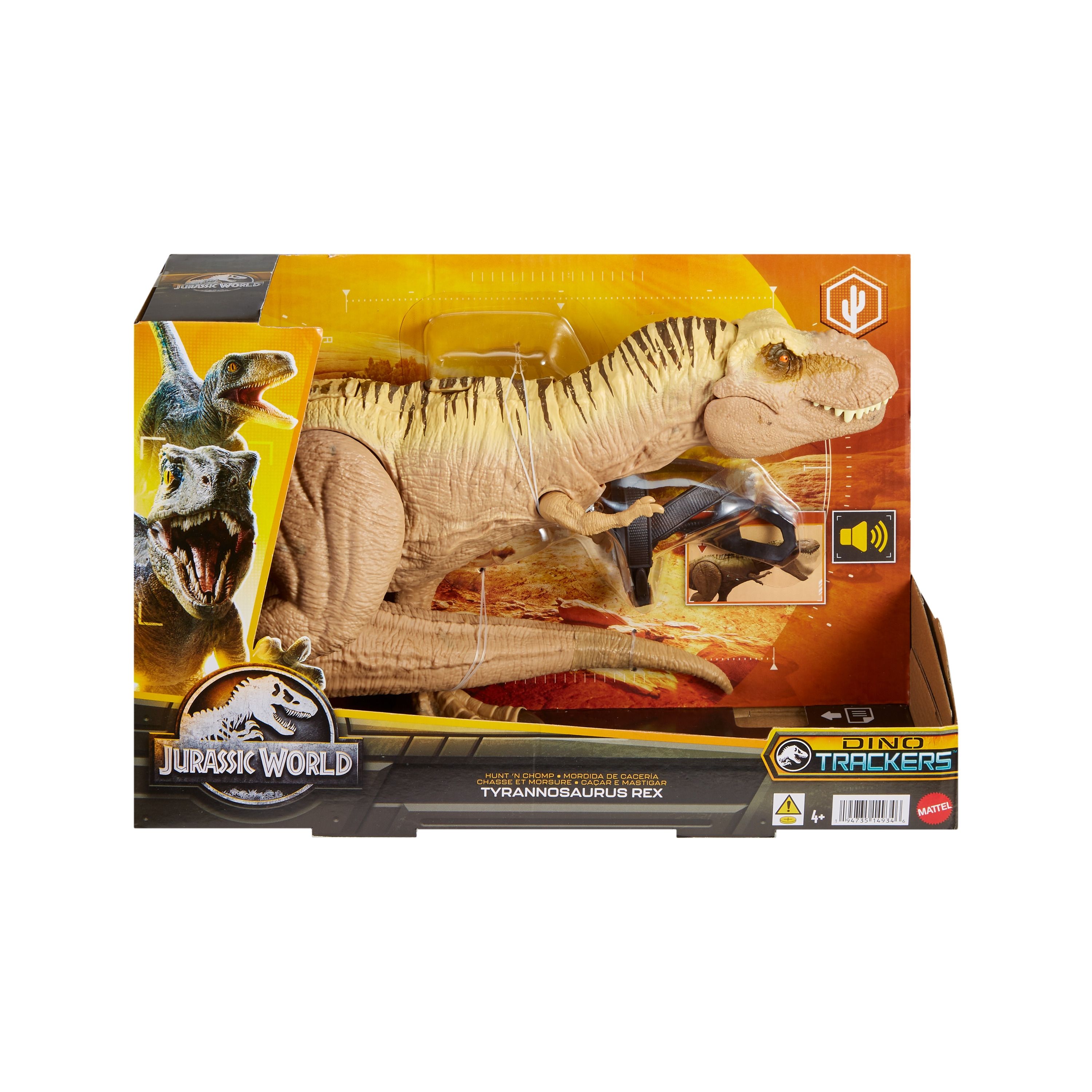 Jurassic World T-Rex Polowanie i atak Figurka z funkcją HNT62