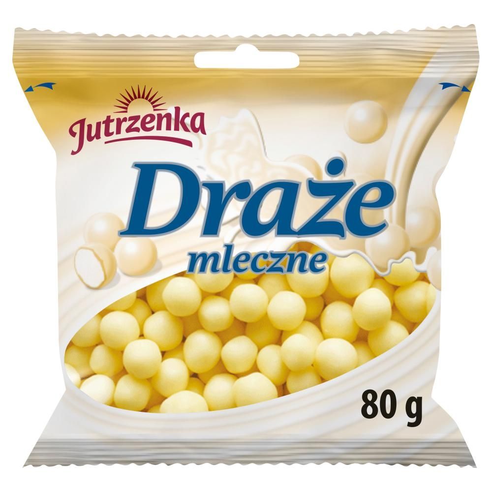 Jutrzenka Draże mleczne 80 g