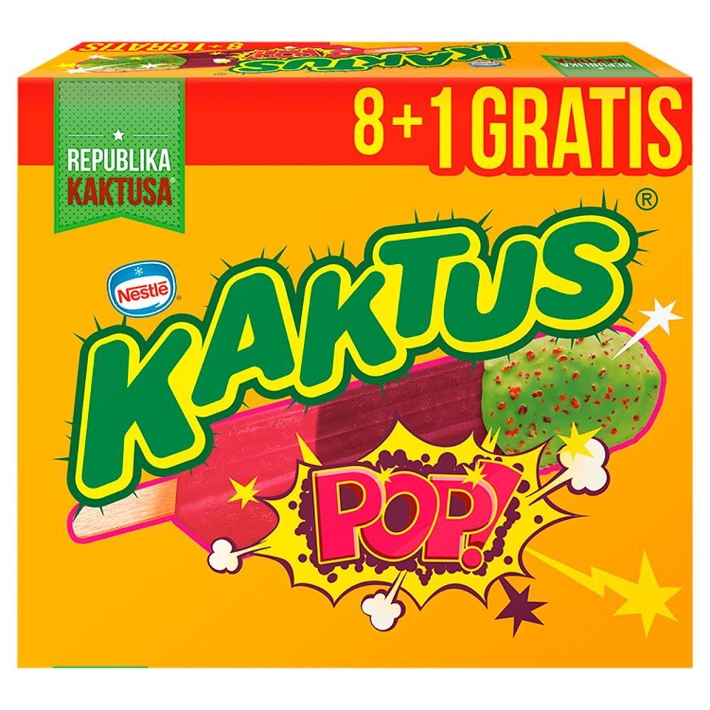 Kaktus Pop! Lody wodne o smaku malinowym i jagodowym 405 ml (9 sztuk)