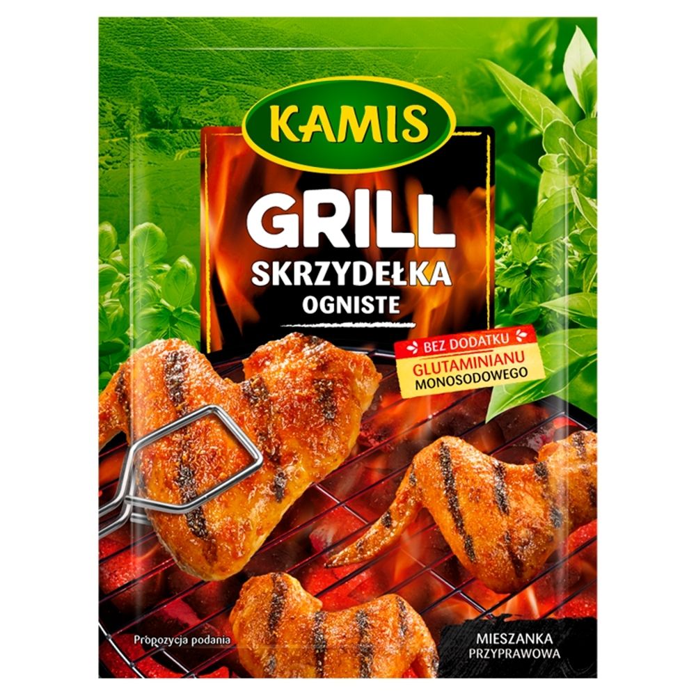 Kamis Grill Skrzydełka ogniste Mieszanka przyprawowa 25 g