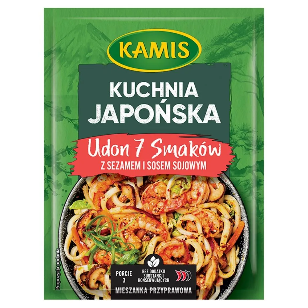 Kamis Kuchnia japońska Mieszanka przyprawowa udon 7 smaków z sezamem i sosem sojowym 15 g