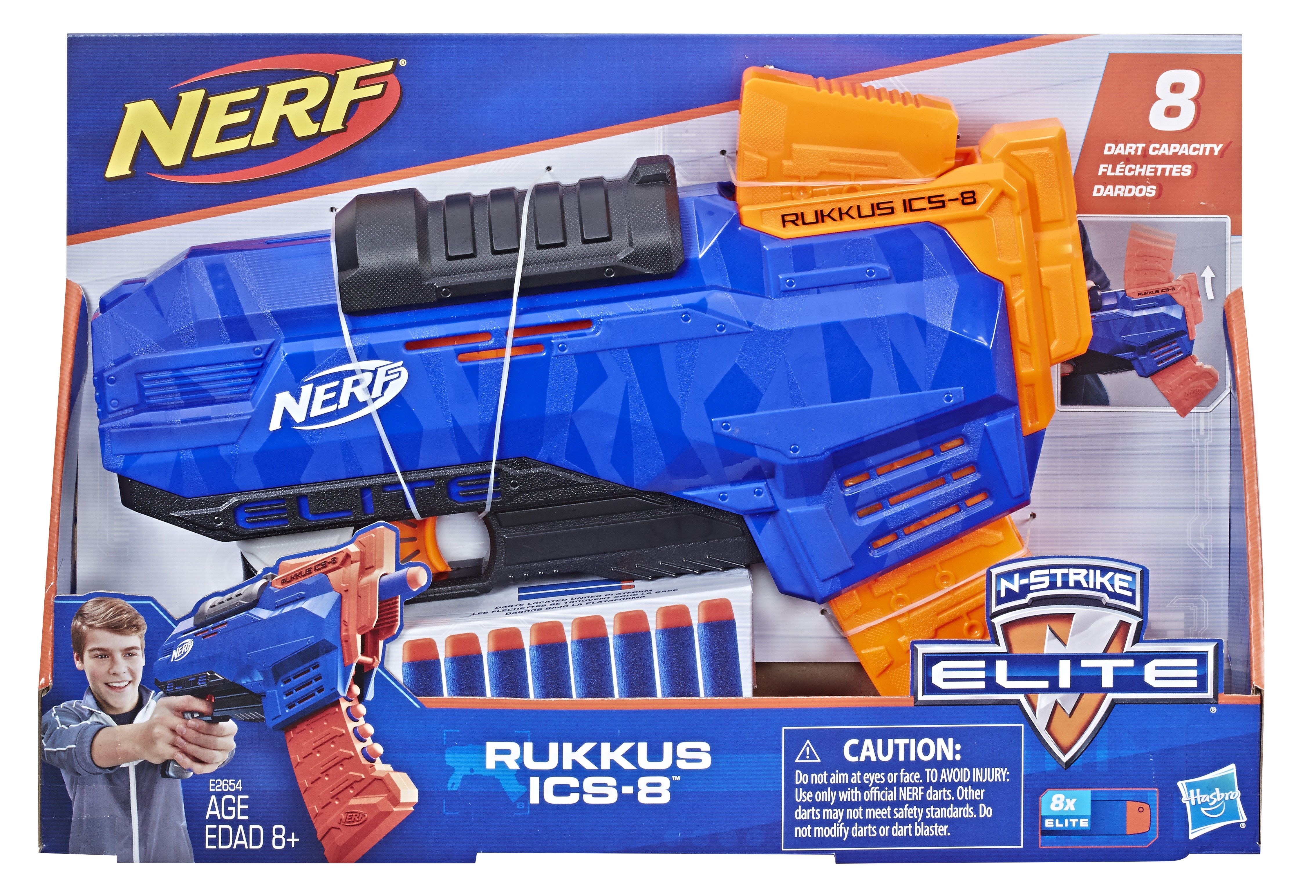 NERF Wyrzutnia Elite Rokkus ICS-8 E2654