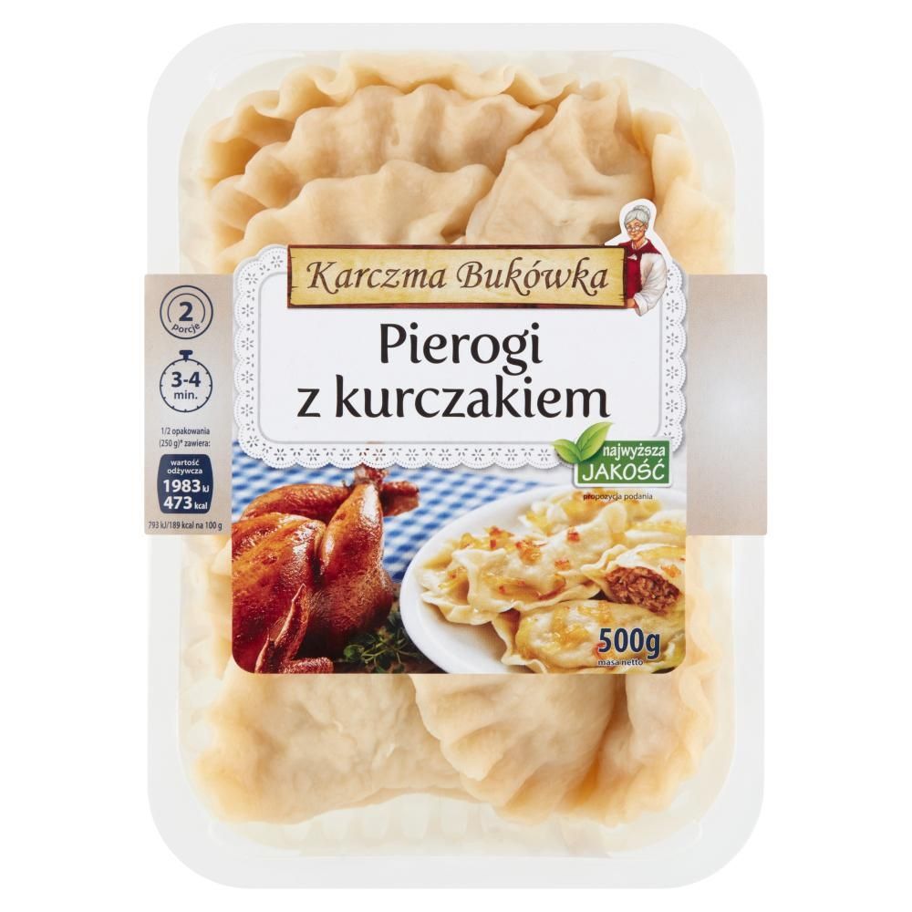 Karczma Bukówka Pierogi z kurczakiem 500 g