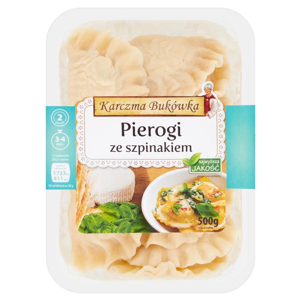 Karczma Bukówka Pierogi ze szpinakiem 500 g