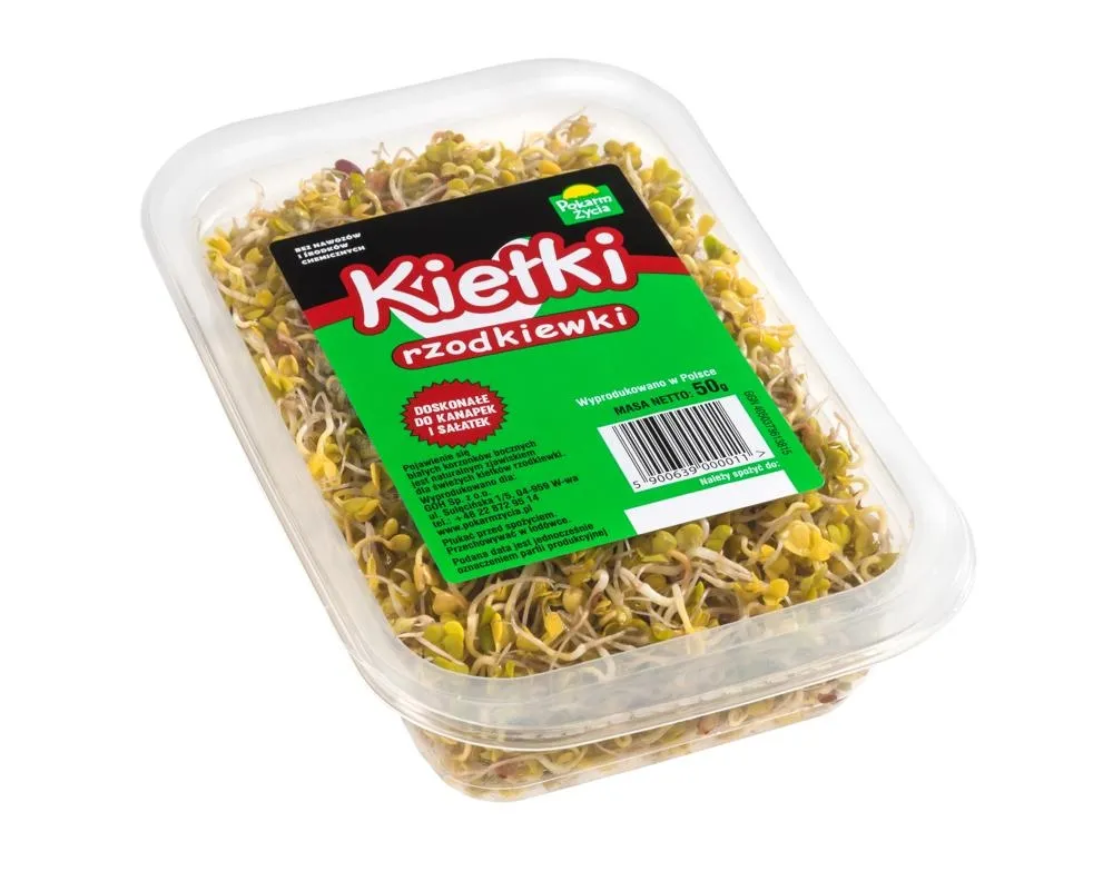 Kiełki rzodkiewki 50 g