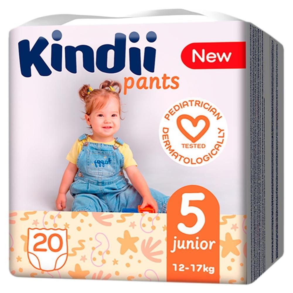 Kindii Pants Pieluchomajtki 5 junior 12-17 kg 20 sztuk