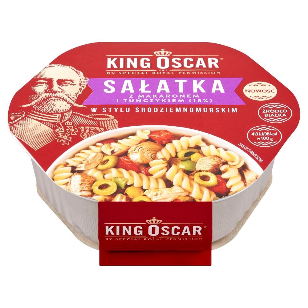 King Oscar Sałatka z makaronem i tuńczykiem w stylu śródziemnomorskim 220 g