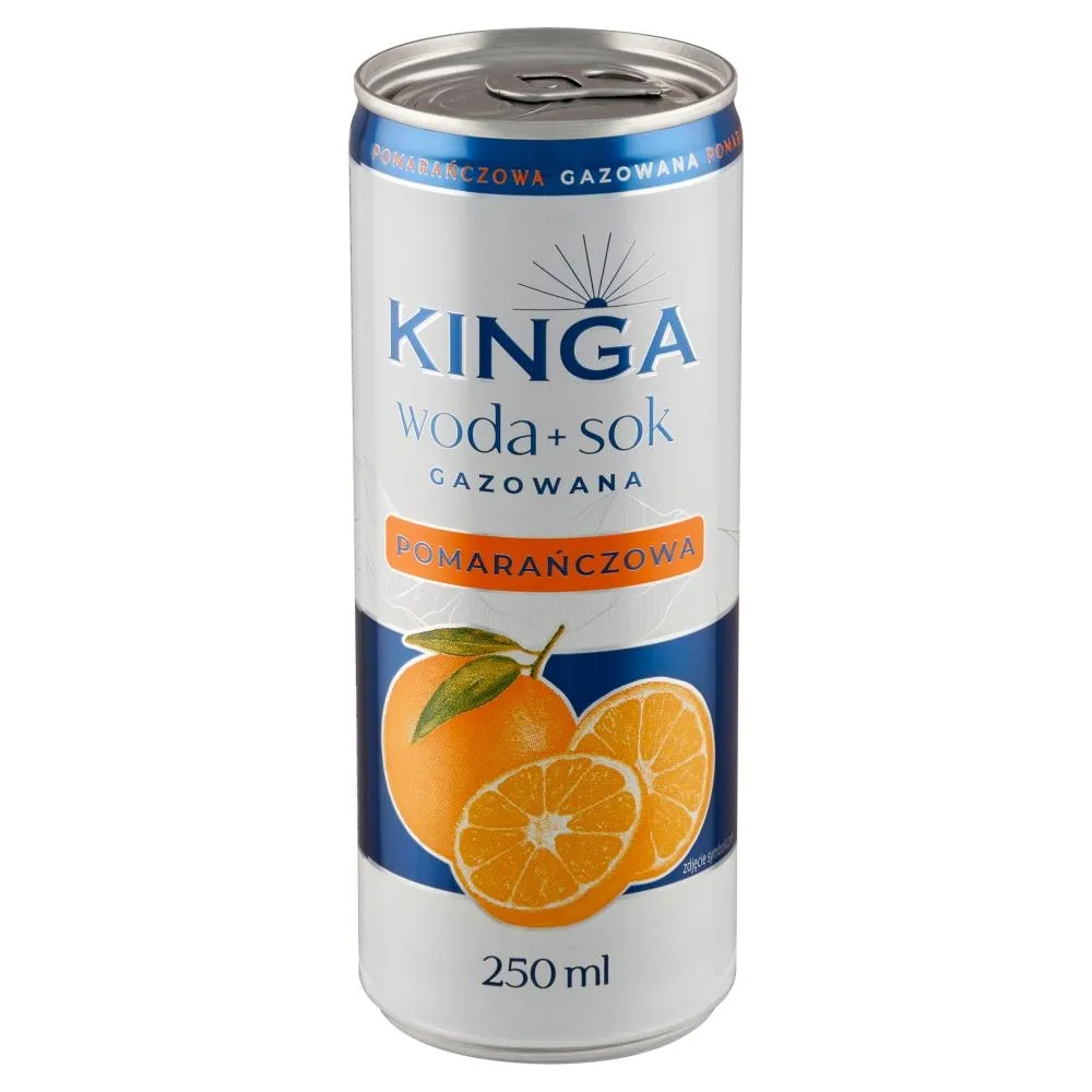 Kinga Napój woda + sok gazowana pomarańczowa 250 ml