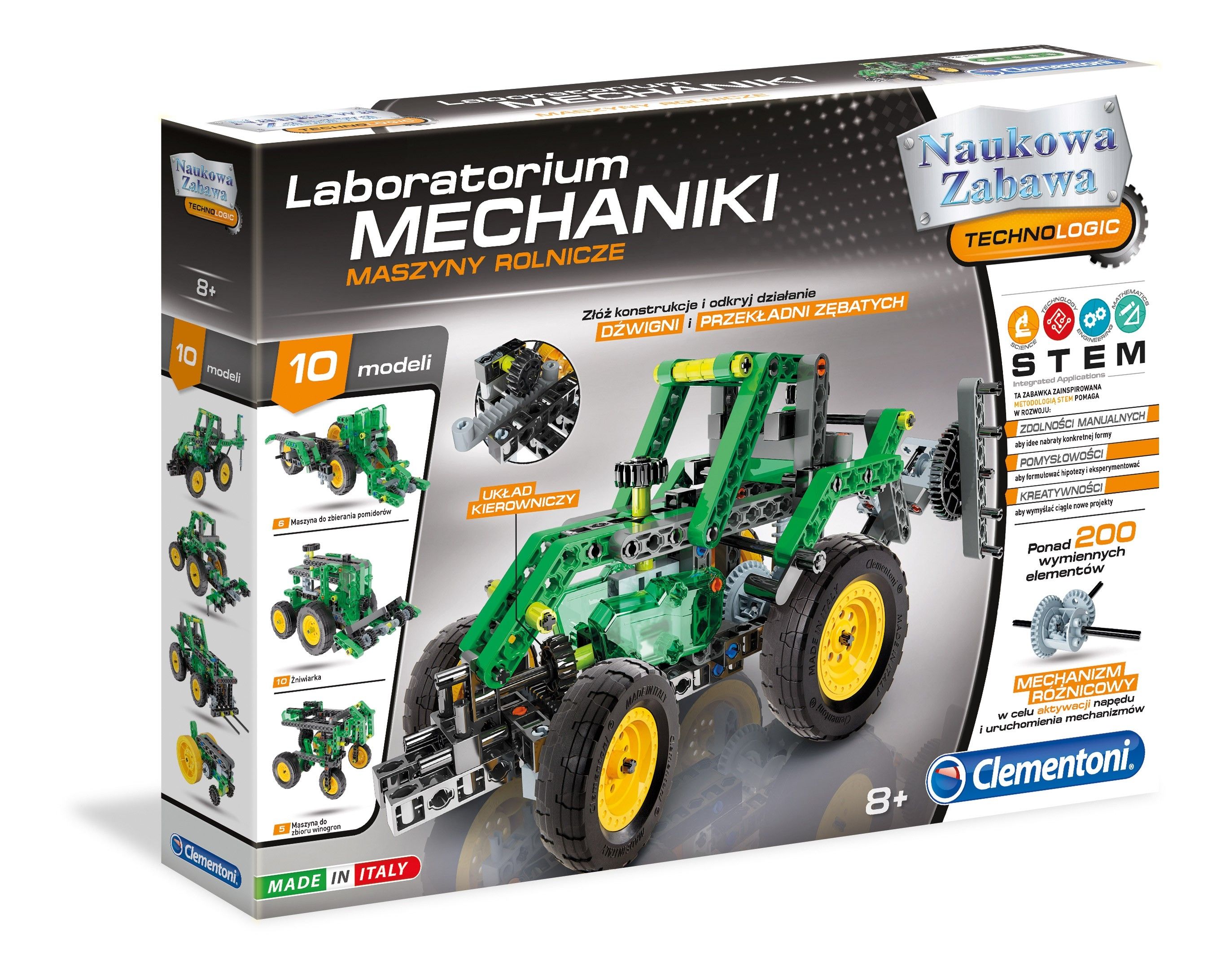 Klocki CLEMENTONI Laboratorium Mechaniki - Maszyny Rolnicze 60951