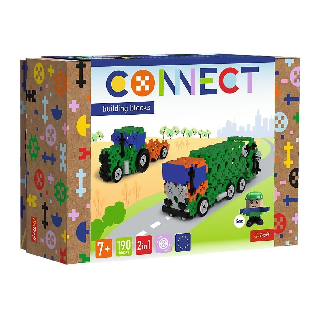 Klocki Connect  61975- Garbage Truck / Tractor - M FSC