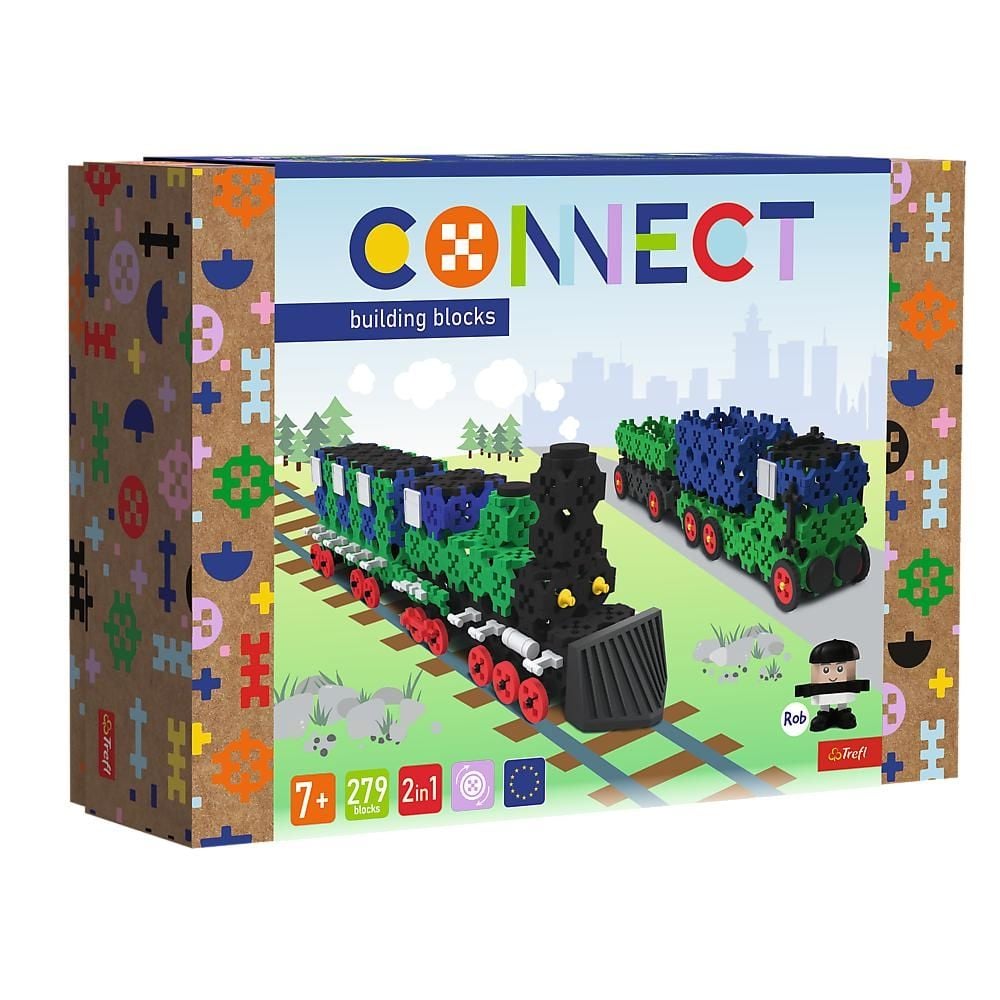 Klocki Connect 61976 - Train / Truck with Trailer - L FSC