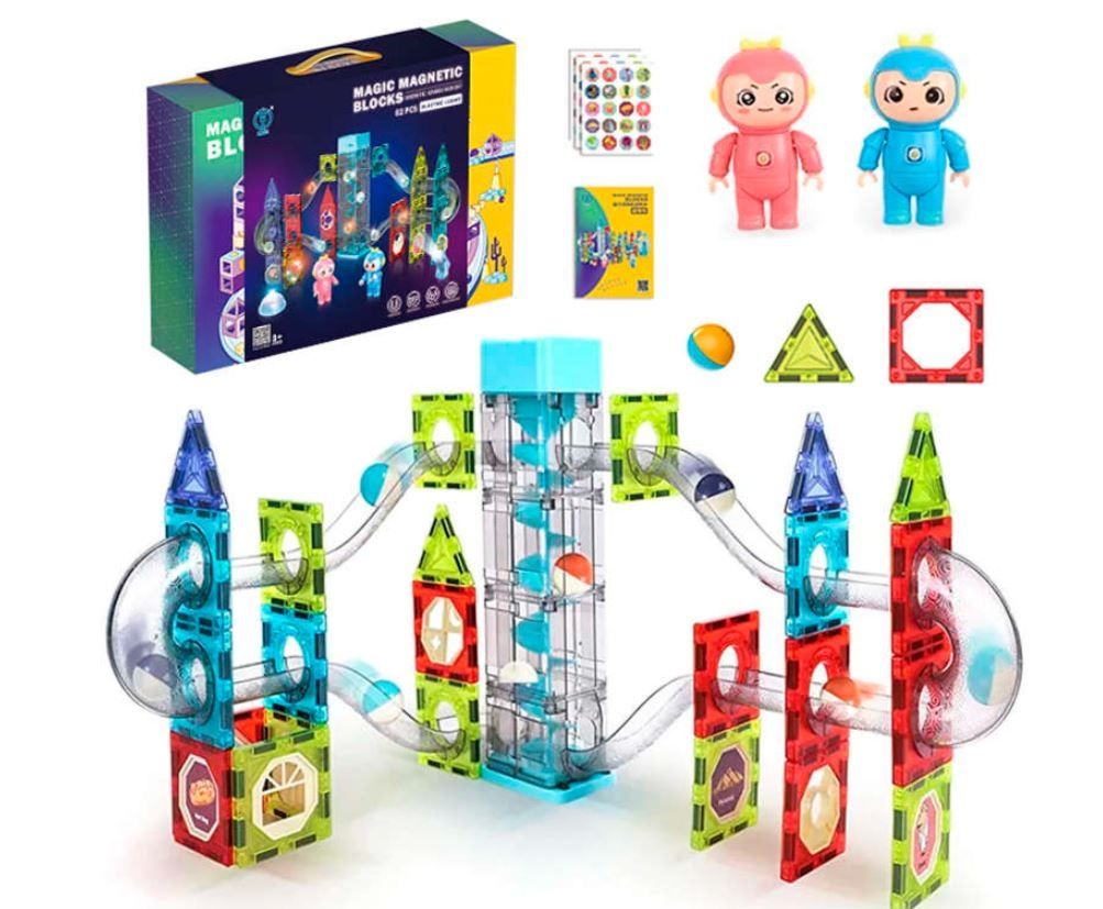 Klocki Magnetyczne - Magic Magnetic Blocks 82 elementy