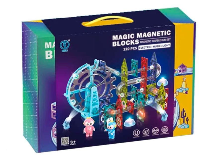 Klocki magnetyczne Magic Magnetic Blocks 120 el