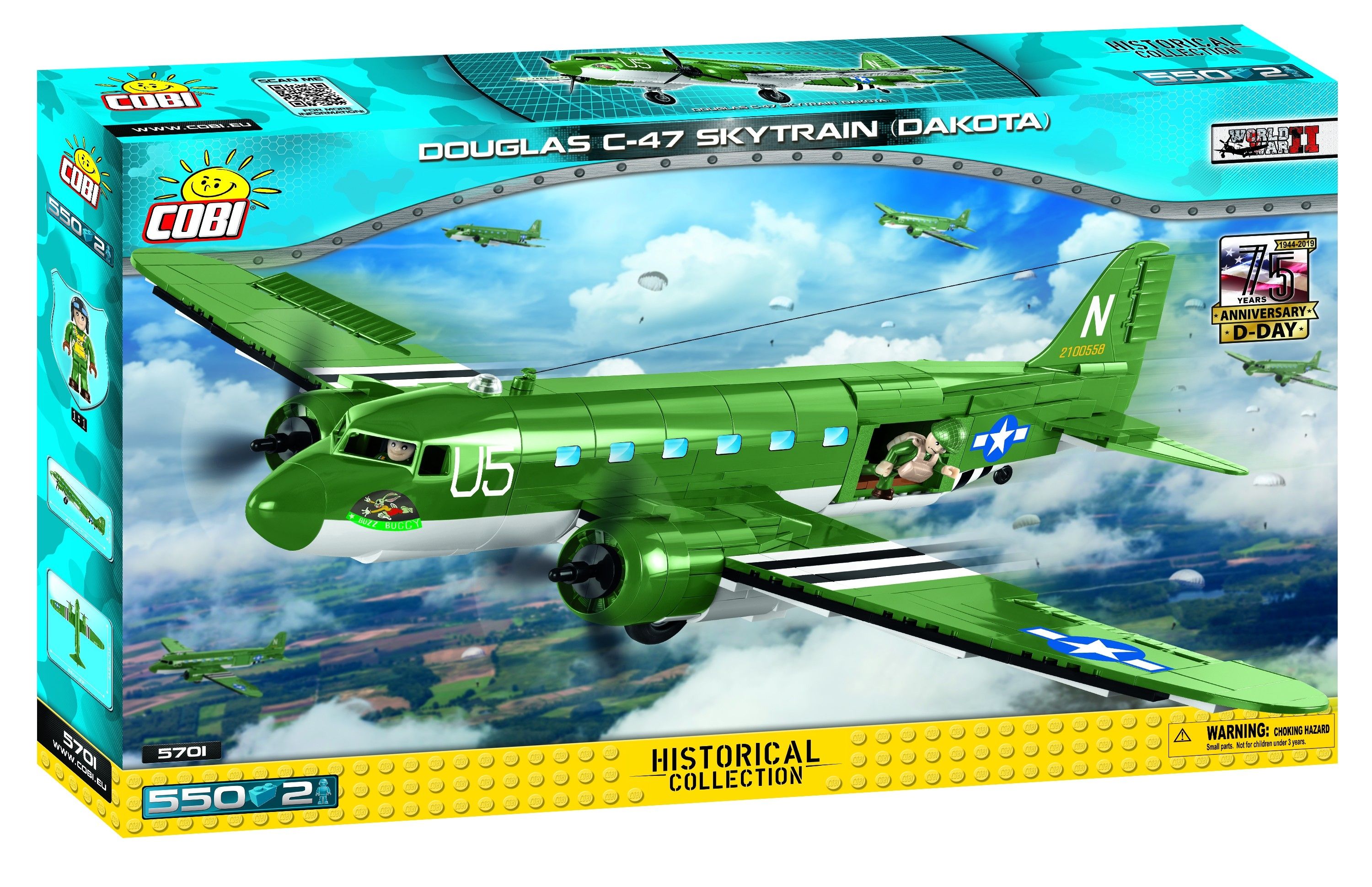 Klocki plastikowe COBI Douglas C-47 Skytrain (Dakota) D-Day Edition COBI-5701