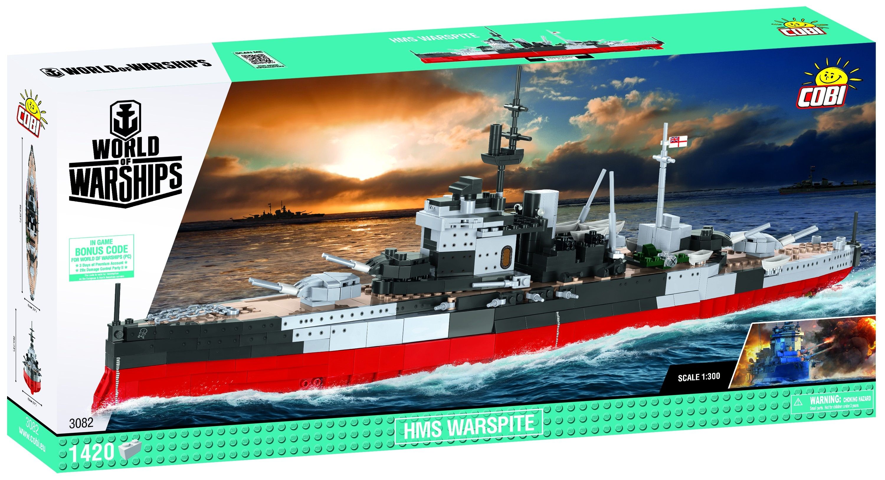 Klocki plastikowe COBI HMS Warspite COBI-3082