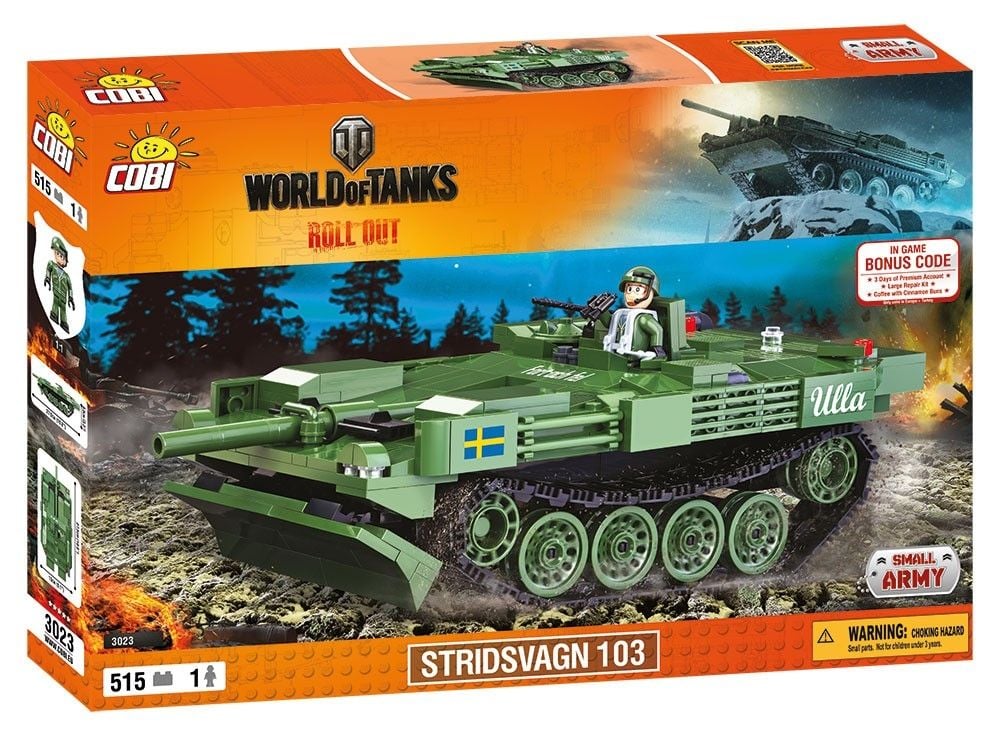 Klocki plastikowe COBI World of Tanks Stridsvagn 103 3023