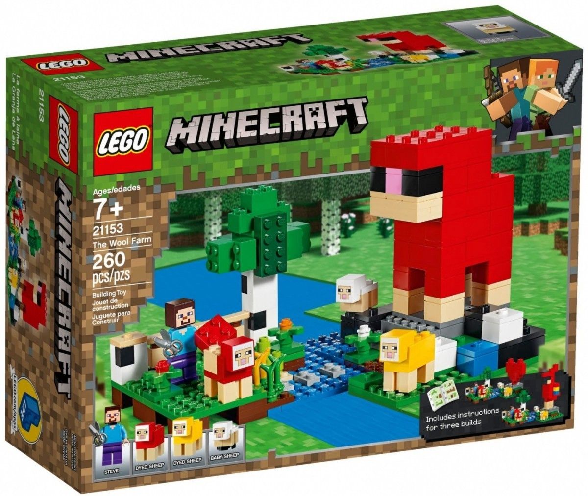 Klocki MinecraftLEGO Hodowla owiec 21153