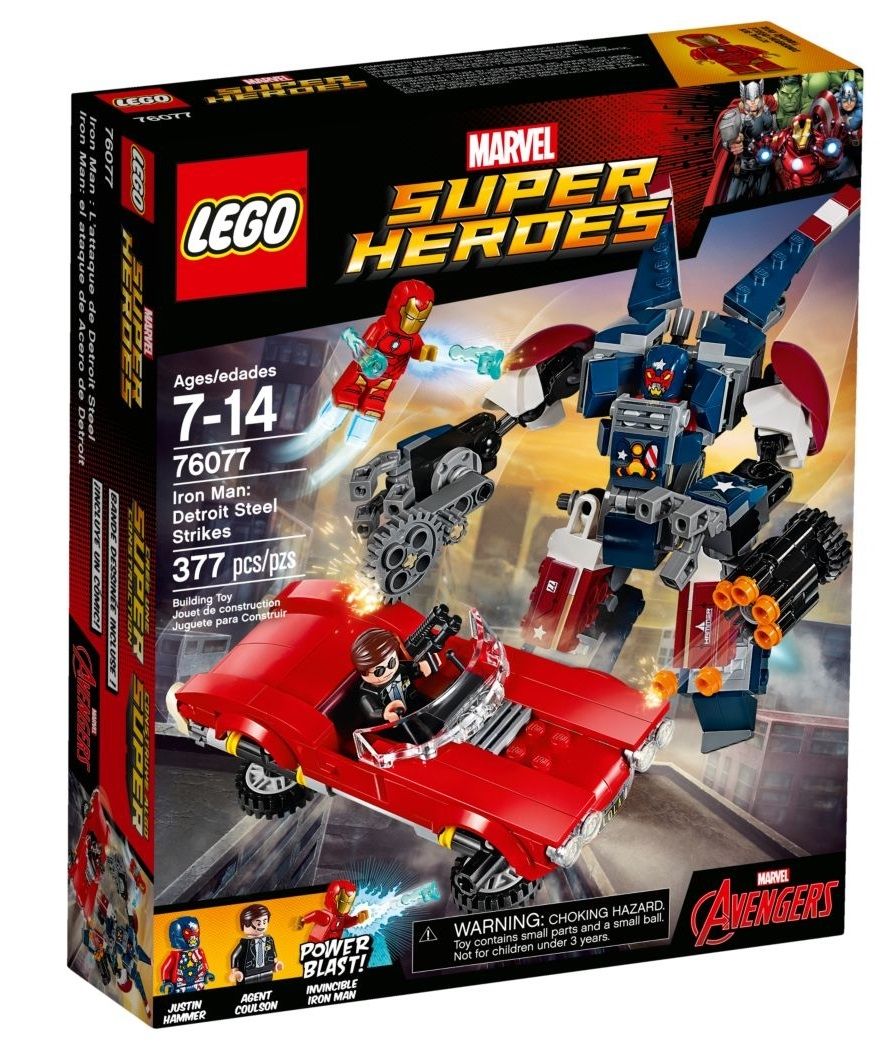 Klocki plastikowe LEGO Iron Man: Detroit Steel atakuje 76077