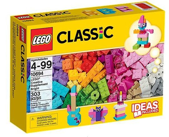 Klocki plastikowe LEGO Kreatywne budowanie w jasnych kolorach 10694