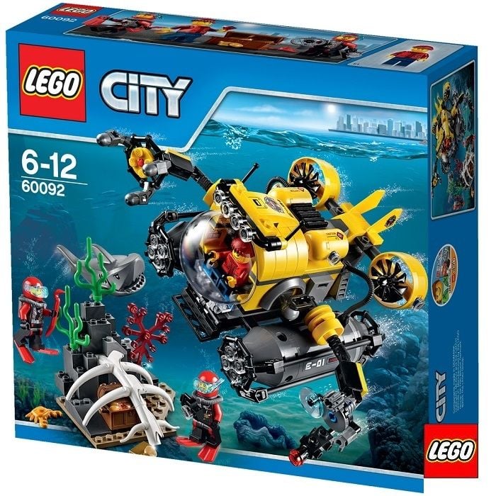 Klocki plastikowe LEGO Łódź głębinowa 60092