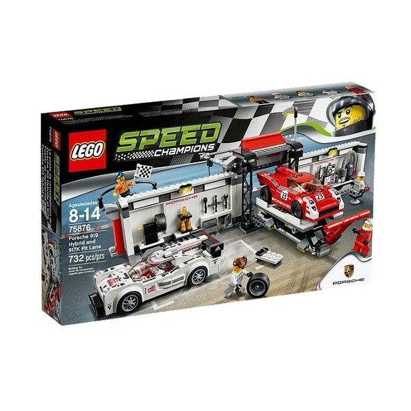 Klocki plastikowe LEGO Porsche 919 Hybrid i 917K Pit Stop 75876